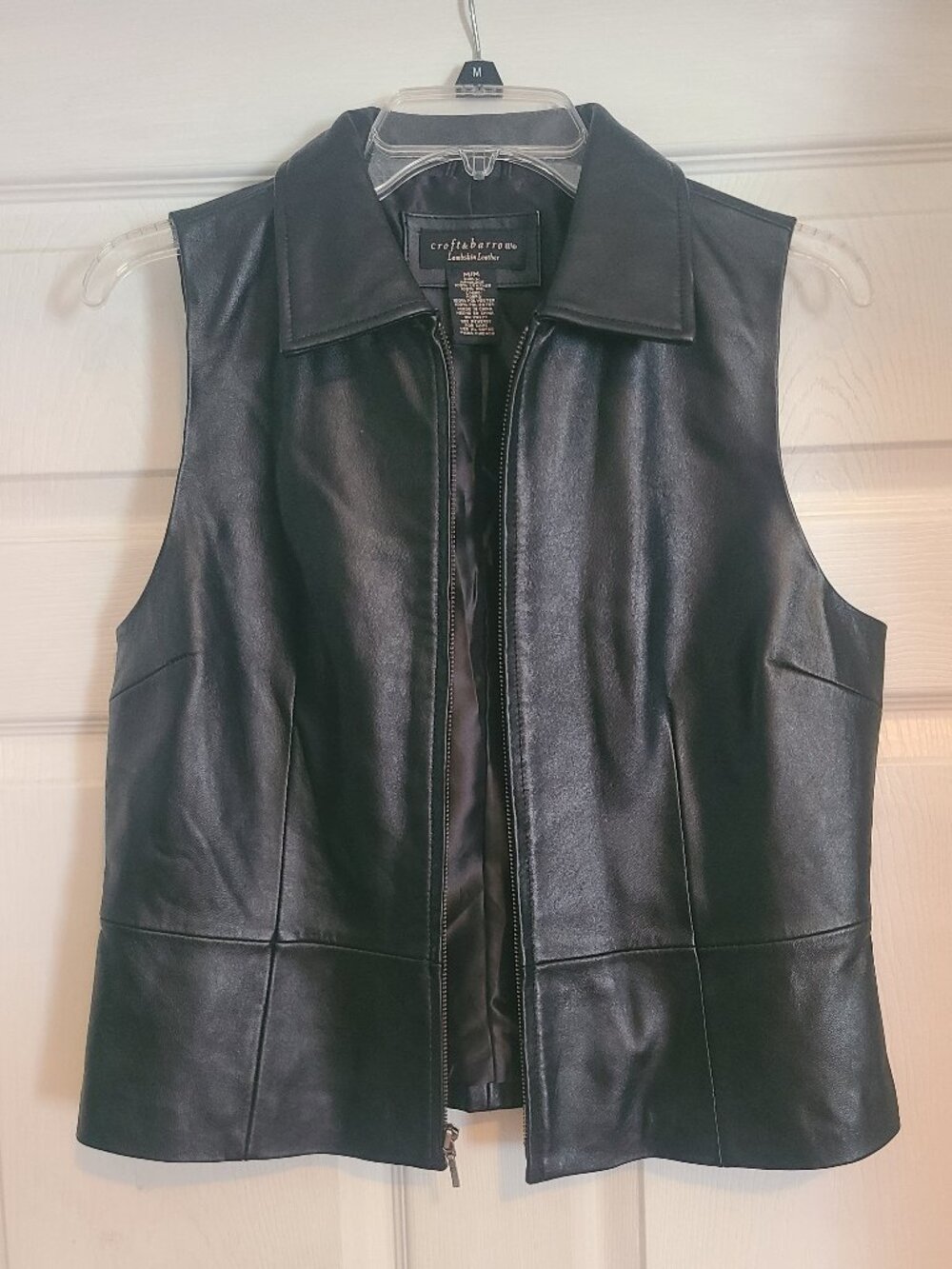 100% leather vest
